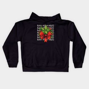 Christmas "Bah Hum-Nug" Marijuana Design Kids Hoodie